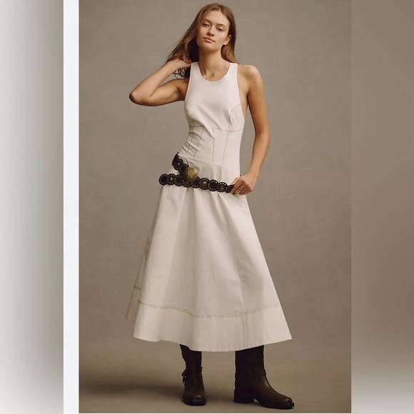 Anthropologie Dresses & Skirts - NWOT Anthropologie The Kenzie Drop-Waist Midi Dress Size S, Size L